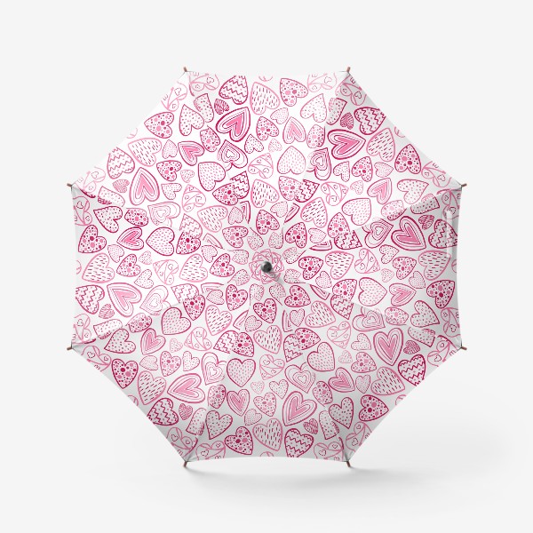 Зонт «Стилизованные сердечки»