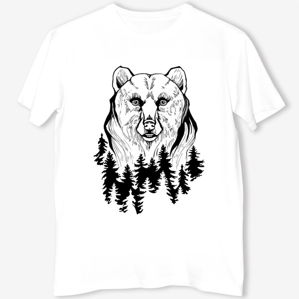 Футболка &laquo;Медведь и лес&raquo;