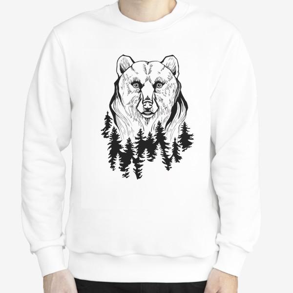 Свитшот «Медведь и лес»