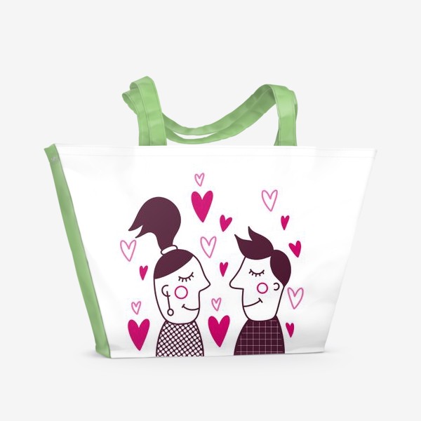 Пляжная сумка «Влюблённые »