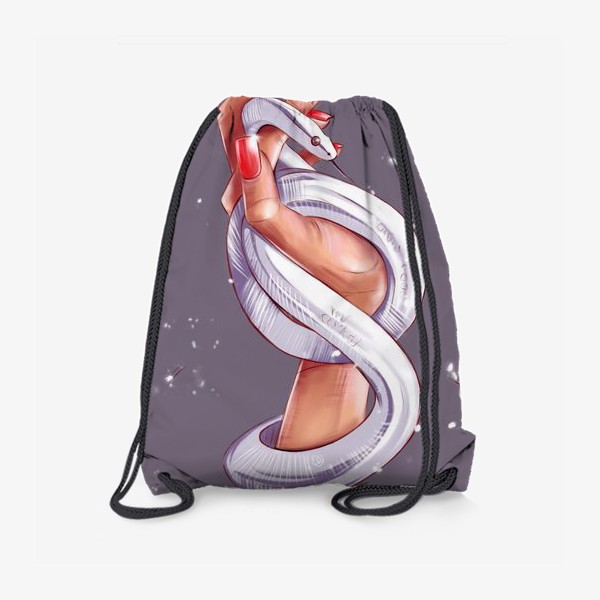 Рюкзак «Рука со змеей. Год змеи. Fashion иллюстрация.»
