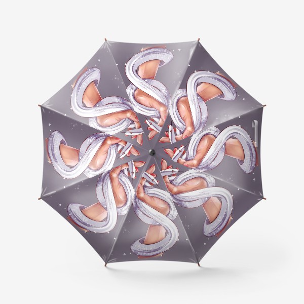 Зонт «Рука со змеей. Год змеи. Fashion иллюстрация.»