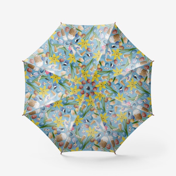 Зонт «Пасхальный весенний паттерн»