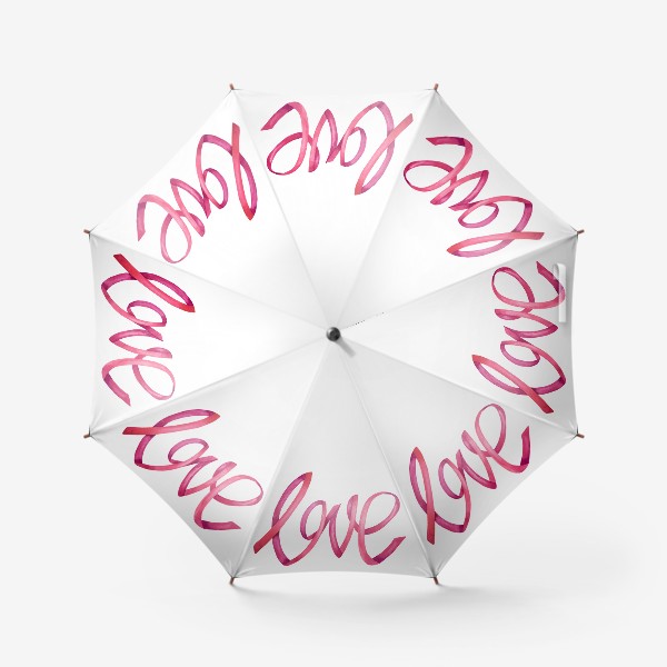 Зонт «Надпись - леттеринг любовь love»