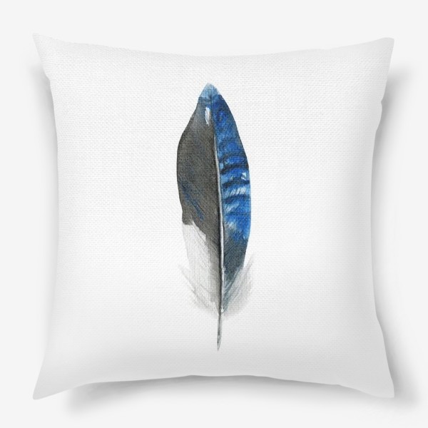 Подушка «Синее перо»