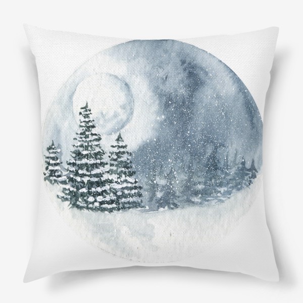 Подушка «Зимний пейзаж»