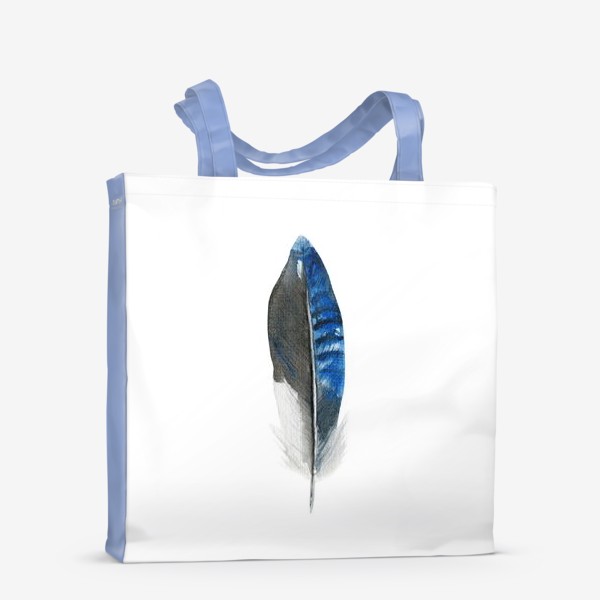 Сумка-шоппер «Синее перо»