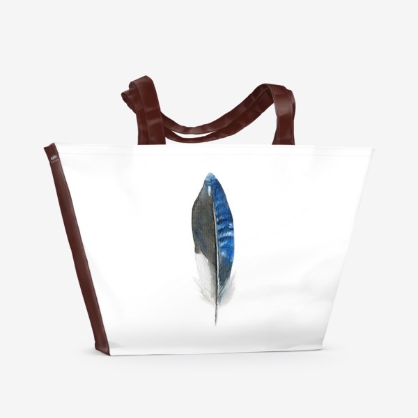 Пляжная сумка &laquo;Синее перо&raquo;