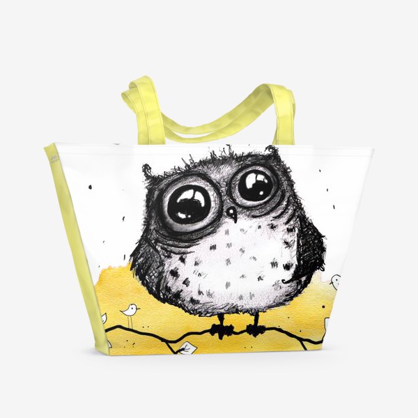 Пляжная сумка «Кофейная сова»