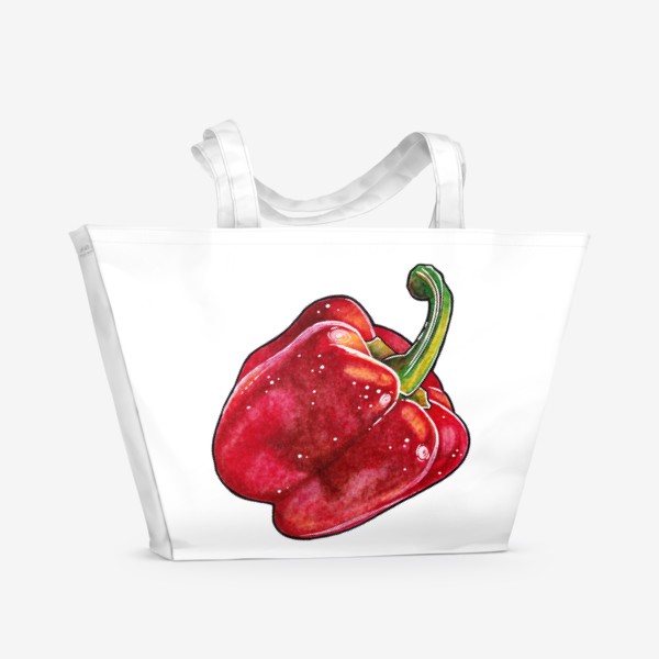 Пляжная сумка «Сочный красный перец»