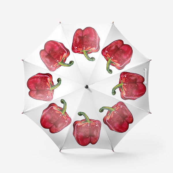 Зонт «Сочный красный перец»