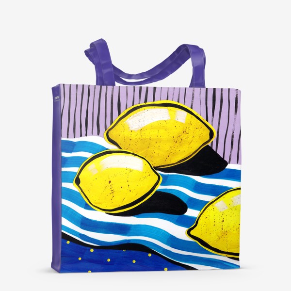 Сумка-шоппер «Желтые лимоны»