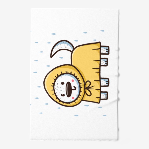 Полотенце «Милый щенок в дождевике»
