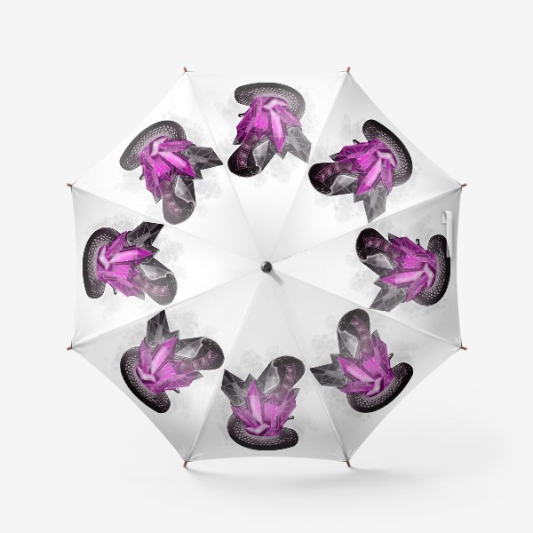 Зонт «Змея с кристаллами»