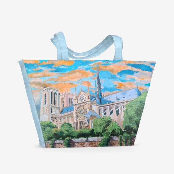 Пляжная сумка «собор Парижской Богоматери»