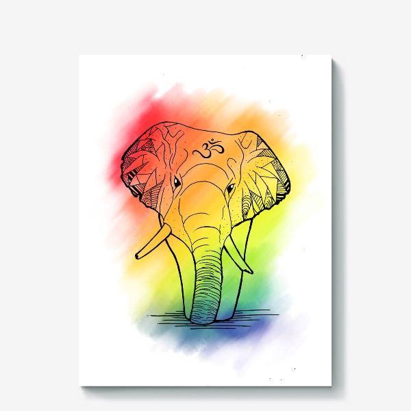 Холст «Радужный Ганеша (Rainbow Ganesha)»