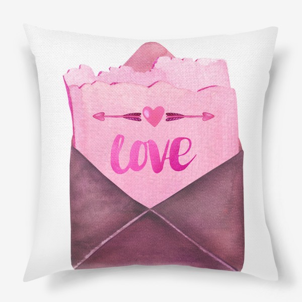 Подушка «Конверт с любовным посланием»