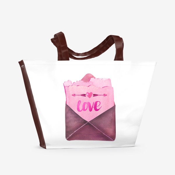 Пляжная сумка «Конверт с любовным посланием»