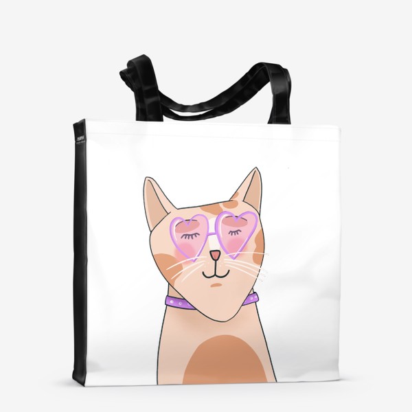 Сумка-шоппер «Влюблённая кошка»