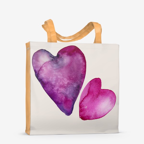 Сумка-шоппер «Любовь. 2 сердца »
