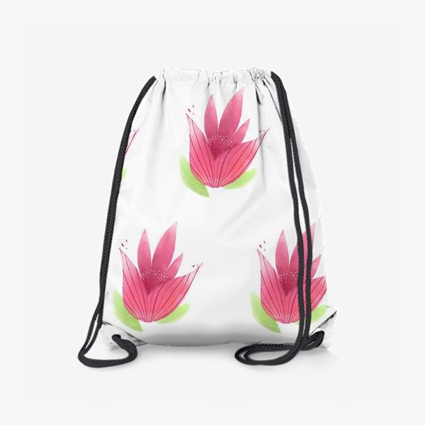 Рюкзак «Розовые цветы. Паттерн»