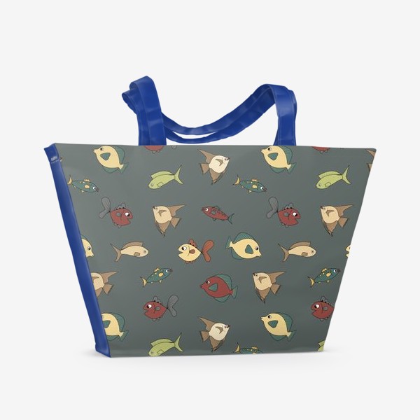 Пляжная сумка «Разноцветные рыбки»