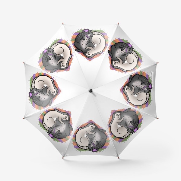 Зонт «Влюблённые коты »