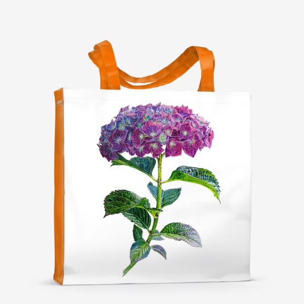 Сумка-шоппер «Цветок Гортензия акварель»