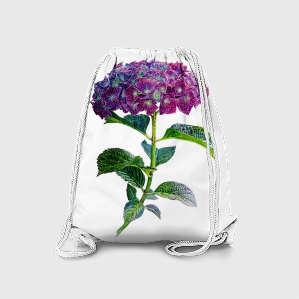 Рюкзак «Цветок Гортензия акварель»