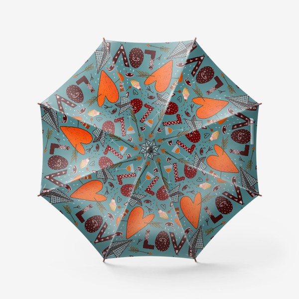 Зонт «День святого Валентина.»