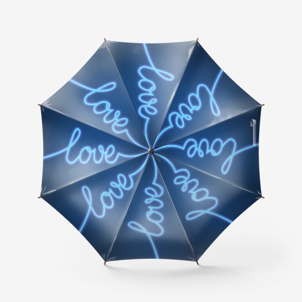 Зонт «Неоновая любовь, LOVE»