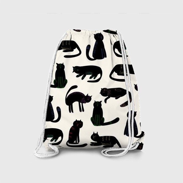 Рюкзак «чёрные кошки»