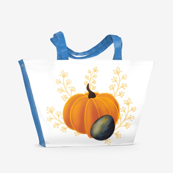 Пляжная сумка «Хэллоуин Тыква узор»