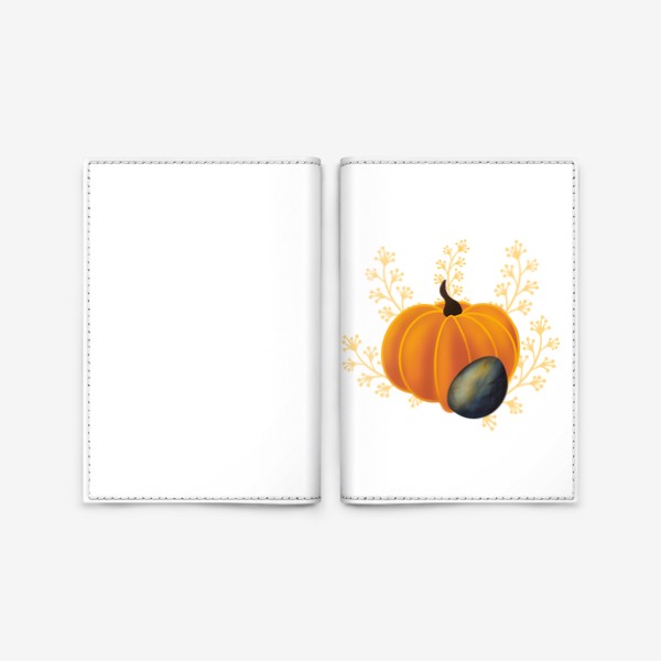 Обложка для паспорта «Хэллоуин Тыква узор»