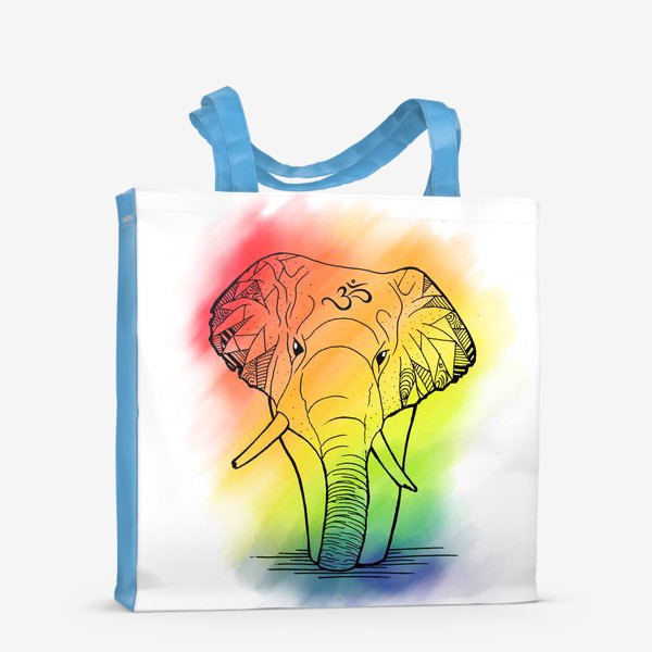Сумка-шоппер «Радужный Ганеша (Rainbow Ganesha)»