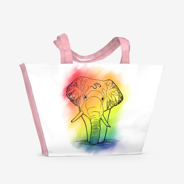 Пляжная сумка «Радужный Ганеша (Rainbow Ganesha)»