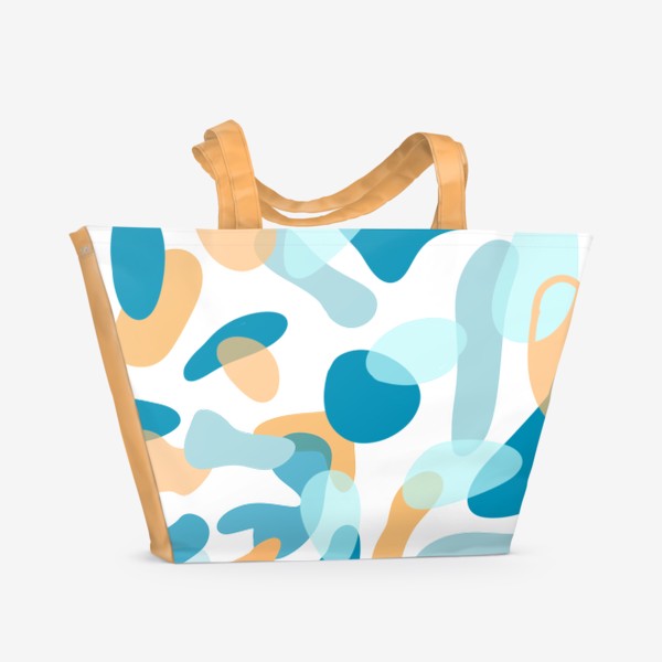 Пляжная сумка «Абстрактные капли»