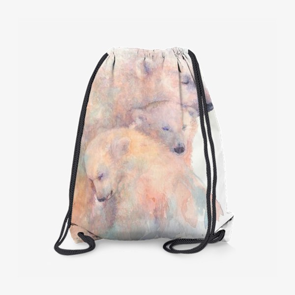 Рюкзак «Белые мишки, семья, любовь, мама»