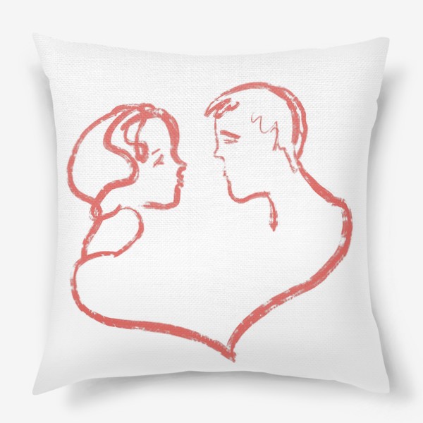 Подушка «Влюблённые »