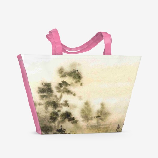 Пляжная сумка «Осень в тумане»
