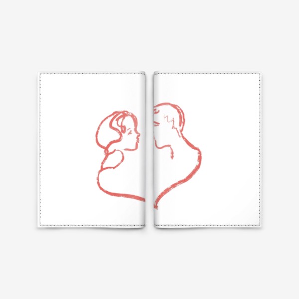 Обложка для паспорта «Влюблённые »