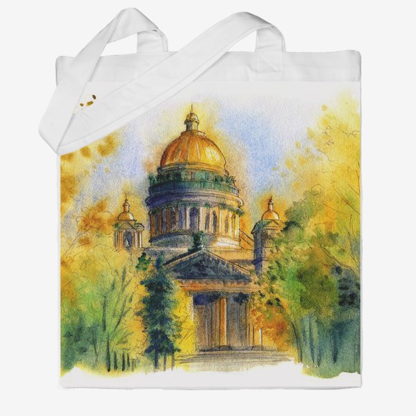 Сумка хб «Осенний Исаакиевский собор, Санкт-Петербург»