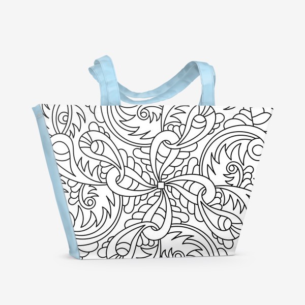 Пляжная сумка «Абстракция в квадрате»