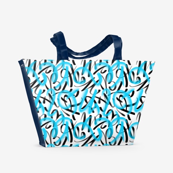 Пляжная сумка «Морозные буквы»