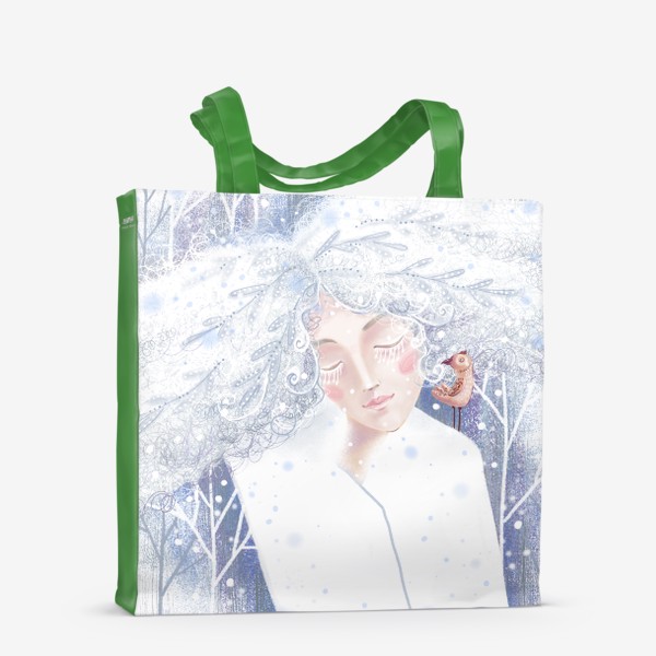 Сумка-шоппер «Девушка зима»