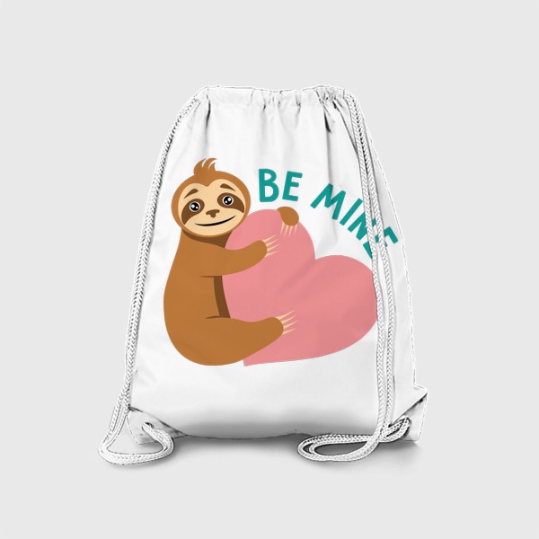 Рюкзак «Be mine. Влюбленный ленивец»