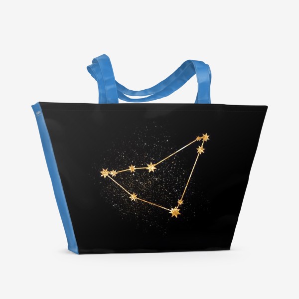Пляжная сумка «Козерог. Созвездие. Золото»