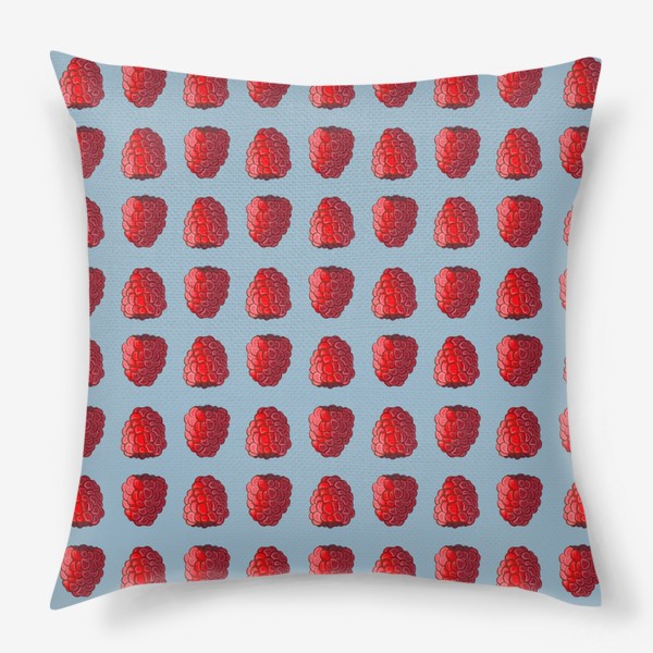 Подушка «Raspberry малина паттерн»