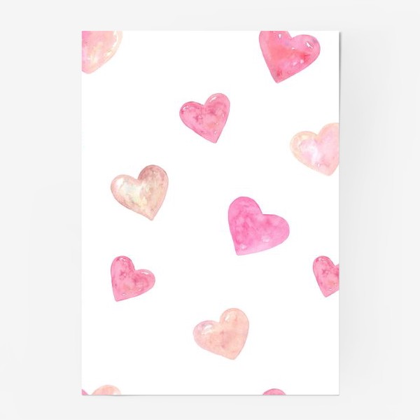 Постер «День Влюбленных. Паттерн. Сердце»