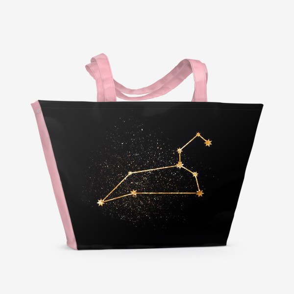 Пляжная сумка «Лев. Созвездие. Золото»